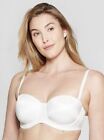 LIGHTLY LINED CONVERTIBLE STRAPLESS BRA FRESH WHITE 32C AUDEN TARGET NEW TAGS 11