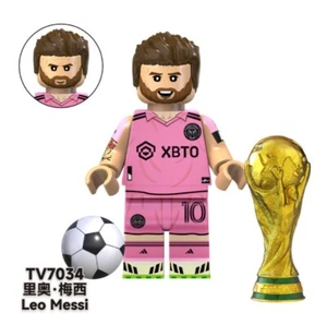 2 inch Custom Lionel Messi Minifigure in Inter Miami CF Uniform, New/Mint - Picture 1 of 1
