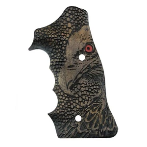 S&W 357 KL Impugnature in legno roundbutt noce telaio - Foto 1 di 1
