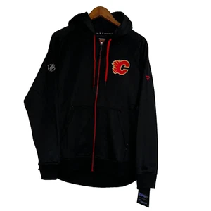 Neu mit Etikett authentisch Pro Fanatics Calgary Flames NHL Hoodie L Performance Fleece Reißverschluss - Bild 1 von 9