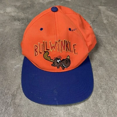De colección Años 90 Rocky & Bullwinkle Dibujos Animados Niños JUVENTUD SnapBack Programa de TV Sombrero Niños Toon Foto 1 de 3
