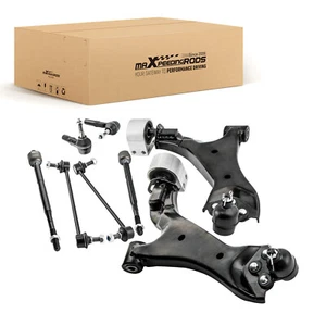 8x Front Lower Control Arms w/ Ball Joint Tie Rods For 2010-2017 Equinox Terrain - Picture 1 of 10