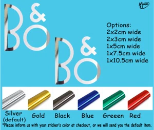 bang olufsen Decals Stickers Metallic Chrome Effect logo die cut best gifts - Bild 1 von 2