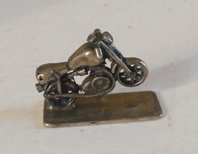 Miniatura Motorcycle MOTOCICLETTA Silver Argento 800 Microfusione - Immagine 1 di 4