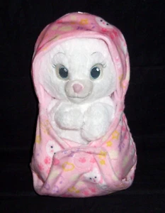Disney Parks Babies Aristocats MARIE Plush Stuffed Animal w/ Blanket Pouch - Picture 1 of 3