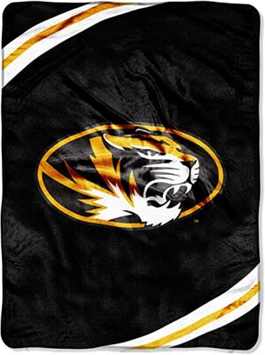 Manta de felpa Missouri Tigers, 60”x80” - MANTA NCAA cálida y suave Foto 1 de 3