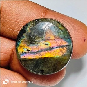 Piedra Espectrolita Arco Iris Labradorita Natural Cabujón Piedra Preciosa 38 Cts. ME-10451 - Imagen 1 de 5