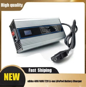 Cargador Inteligente Bicicleta 48V/60V/72V Li-ion LiFePo4 Batería Litio 8A con PFC AAU - Imagen 1 de 54