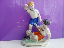 Football player soccer ZENIT and SPARTAC clubs Russian porcelain figurine 9133e