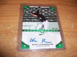 2015 Leaf Perfect Game National Showcase Green Wyatt Featherston Auto Card 4/10 - Picture 1 of 3