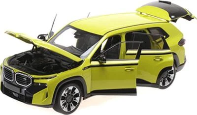 2023 BMW XM Yellow with Black Stripes 1/18 Diecast Model Car by Minichamps - Image 1 of 4