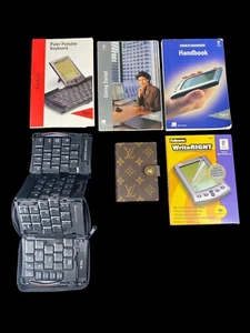 Étui monogramme vintage Louis Vuitton avec organisateur portable Palm V + clavier portable - Photo 1 sur 9