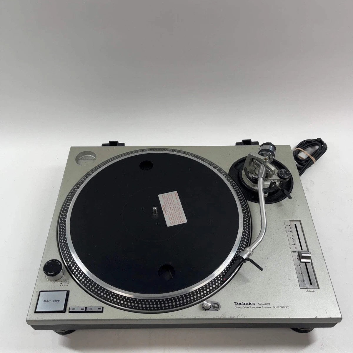 DJ機材 Technics SL-1200mk2/AT-MX33G Technics SL-1200MK2 DJ Turntable - Silver with fight case