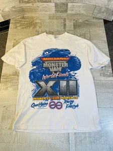 MONSTER JAM 2011 World Finals Las Vegas Men’s Large White T-Shirt Trucks - Picture 1 of 7