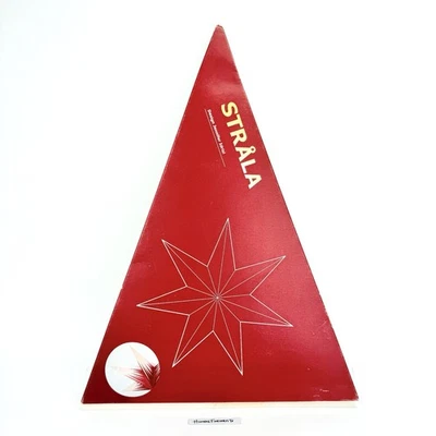 IKEA STRALA ESTRELLA LUZ COLGANTE PANTALLA LÁMPARA 28" Rojo Oscuro Blanco Nuevo en Caja 7 Puntos Foto 1 de 4