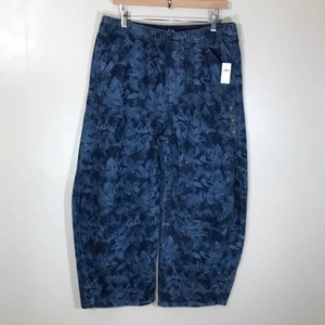 NEU GAP Damen Medium (34x26) Wide Leg Floral Barrel Jeans - Bild 1 von 8