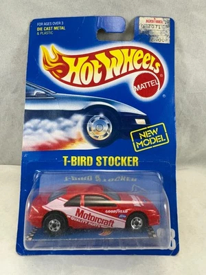 Tarjeta de colección Hot Wheels Blue Collector #88 T-Bird Stocker Red Motorcraft 1990 Foto 1 de 4