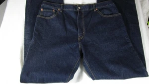 Levis 502 Jeans Mens 34x32 Blue Denim Regular Taper Zip Fly Red Tab Classic - Picture 1 of 7