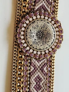 OOAKJewelz Mandala & Azteken Strass & Kettenbesatz Bohemian Armband Dutch    - Bild 1 von 8