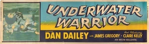 Andrew Marton Underwater Warrior Cartel Banner Original de 1958 #160810 - Imagen 1 de 1