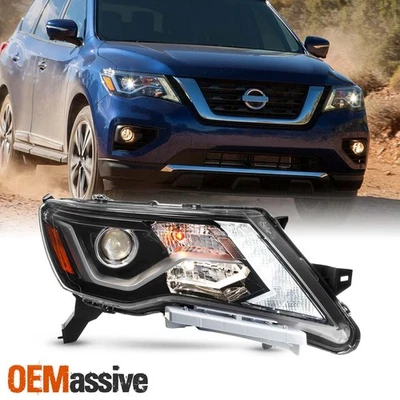 Faro proyector pasajero para Nissan Pathfinder 17-21 tipo halógeno con LED DRL Foto 1 de 4