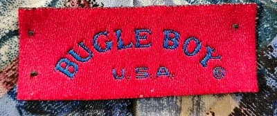 Corbata vintage para hombre Bugle Boy multicolor abstracta 61" de largo.  Z29 Foto 1 de 4