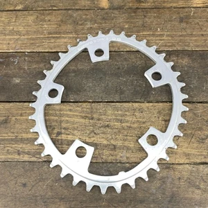 Vintage Shimano Biopace 38T Chainring 110 BCD 5-Bolt Oval MTB Road Japan Alloy - Picture 1 of 8