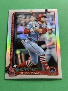 Brendan Donovan 2025 Topps cromo (SP) refractor cromado #233 Cardenales de San Luis - Imagen 1 de 2