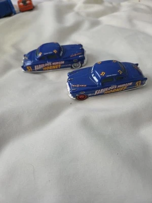 Disney Pixar Cars Fabulous Hudson Hornet Diecast Metal Rare White Rims And Red - Image 1 of 4