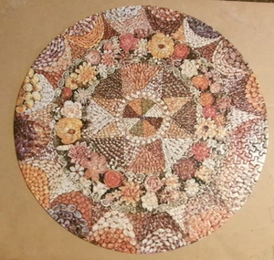 1973 vintage Springbok circular puzzle Seashell Mosaic - complete - Picture 1 of 4