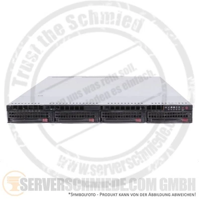 Supermicro CSE-819U X10DRU-i+ 19" 1U 4x 3,5" LFF 2x Intel XEON E5-2600 v3 v4 DDR - Bild 1 von 4