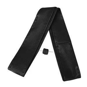 1960-1971 VW Ghia Beetle Wheelskins Black Leather Steering Wheel Wrap - Picture 1 of 2