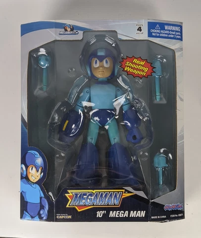 2004 Vintage Mega Man 10" Figure from Jazwares Capcom Brand New Sealed Cover