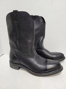 BOTAS VAQUERAS DE TRABAJO DE CUERO NEGRAS OCCIDENTALES 12D SIN MARCA NUEVAS - Imagen 1 de 4