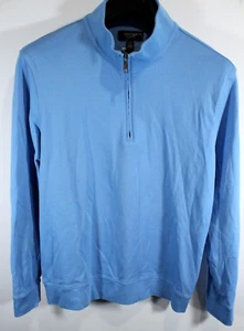 Men Nordstrom Men's Shop Blue 1/4 Zip Pullover Long Sleeve Shirt Size Large NWOT - Picture 1 of 4