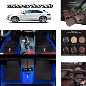 For Maserati Car Floor Mats Luxury Custom Auto Cargo Liner Carpets Waterproof - Imagen 1 de 43
