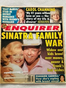 “Sinatra National Enquirer” June 9, 1998, + Carol Channing Kirstie Alley, Bishop - Picture 1 of 6