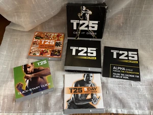 Beachbody Focus T25 Alpha + Beta Get It Done Workout DVD Set- 2 Discs Missing - Imagen 1 de 8