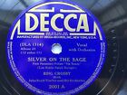 Bing Crosby 78Rpm Single 10-Inch Decca Records #2001 Silver On The Sage