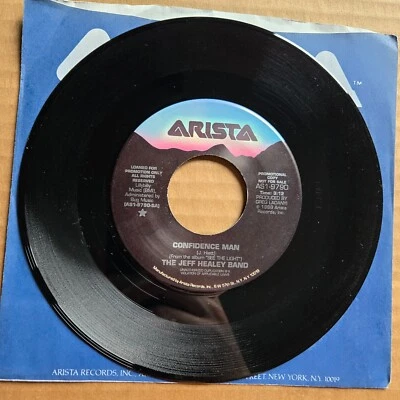 THE JEFF HEALEY BAND Confidence Man DJ PROMO 45 7" Record Vinyl Arista Records - Image 1 of 2