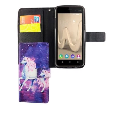 Custodia Cellulare Protettiva per Wiko Lenny 3 Cover Borsa Wallet - Nuovo - Immagine 1 di 4