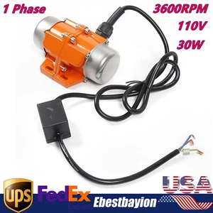 110V 1PH 3600RPM AC Vibrationsmotor Beton Vibrieren Asynchron Vibrator - Bild 1 von 9