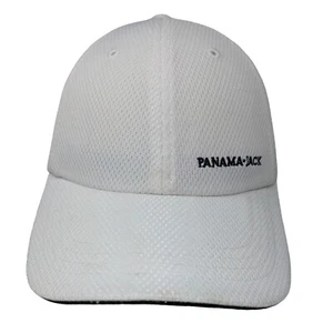 Panama Jack Strapback Hat White OSFM Adjustable Embroidered Breathable Mesh - Picture 1 of 7