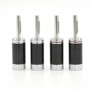 Altavoz HiFi Enchufe Banana Dia 5 mm Fibra de Carbono Chapado en Rodio Conectores Banana - Imagen 1 de 5