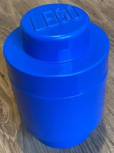 ORIGINAL SELTENER LEGO 4030 LAGERSTEIN RUND EINZELN 1 NIETENSTAPEL BLAU BAUEN - Bild 1 von 4