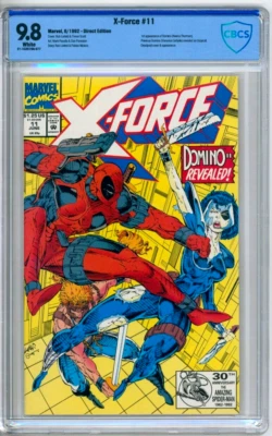 X-Force 11 CBCS Graded 9.8 NM/MT Marvel Comics 1992 - Image 1 of 2