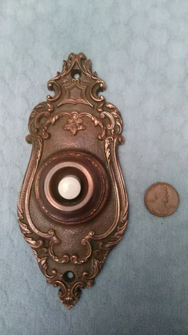 RHC Delmar Door Bell Electric Restored Bronze Cover