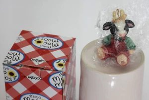 VESTIDO DE VACA ENESCO Mary's Moo Moos adorno de astas 142999 1995 vintage con caja - Imagen 1 de 5