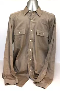 Herren Polo Ralph Lauren Whitfield 100% Baumwolle Grau Hemd Größe L - Bild 1 von 5