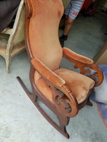 Vintage Lincoln Rocking Chair Cover